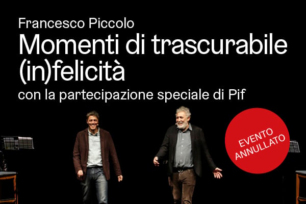 Annullamento spettacolo 