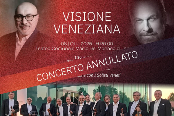 Annullato il concerto “Visione veneziana